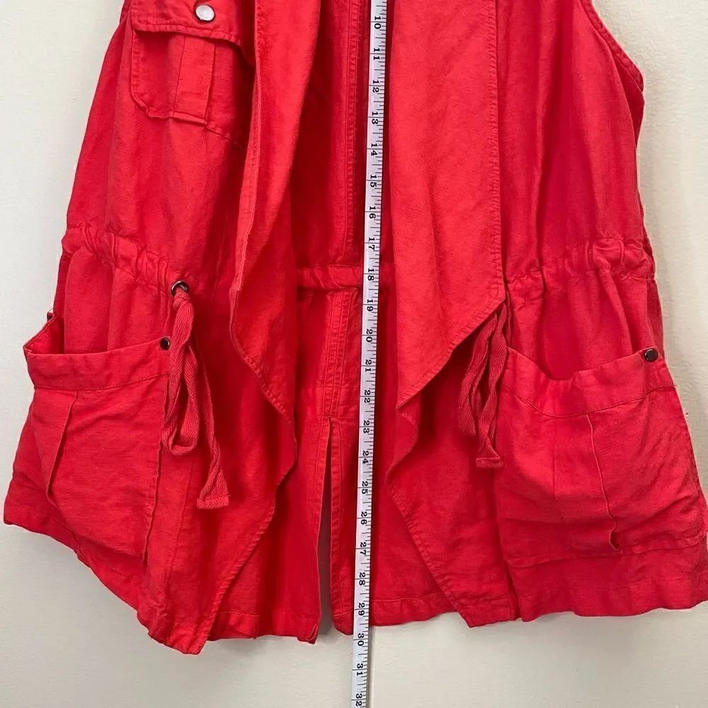 Torrid| Linen | Large| with Pockets| Utility Vest - Picture 3 of 12